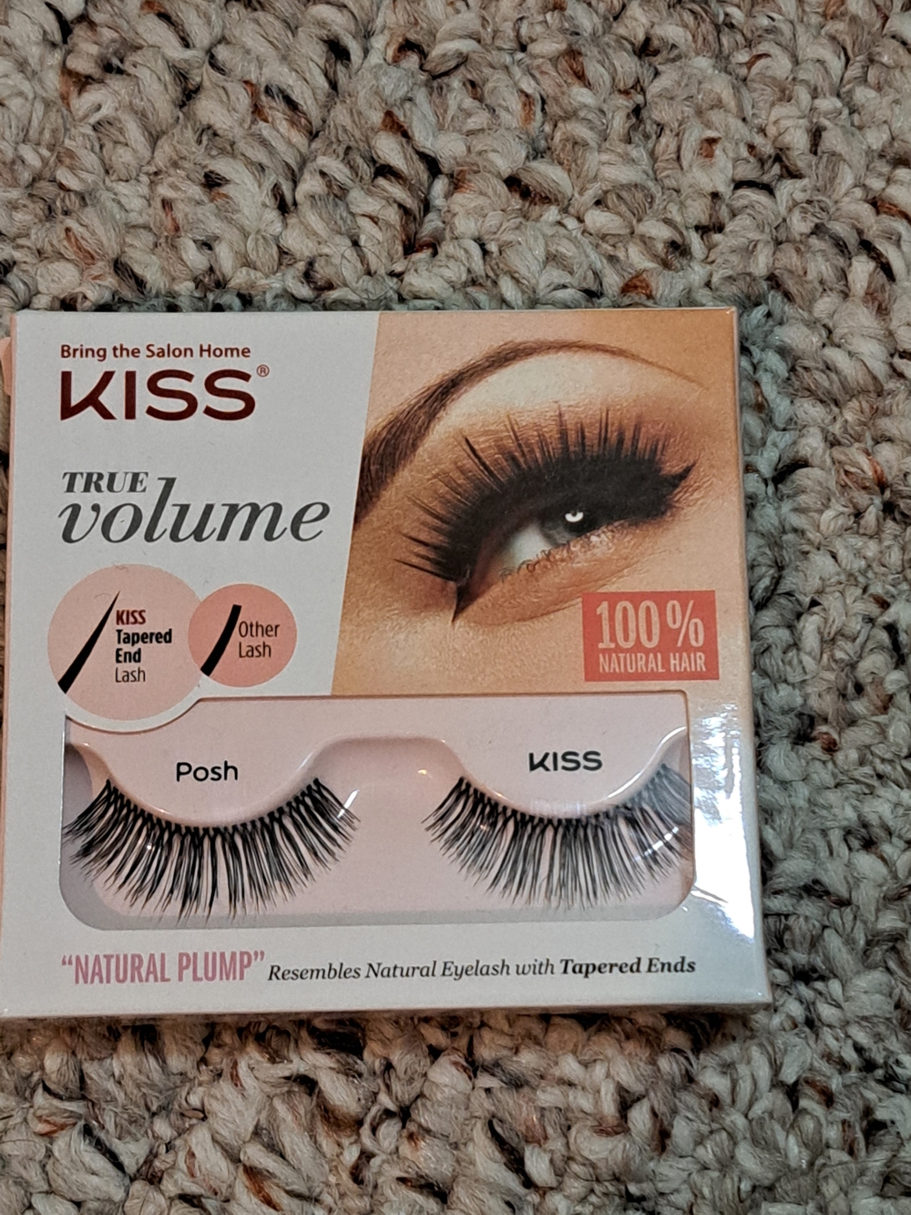 Kiss True Volume Posh False Eyelashes Black